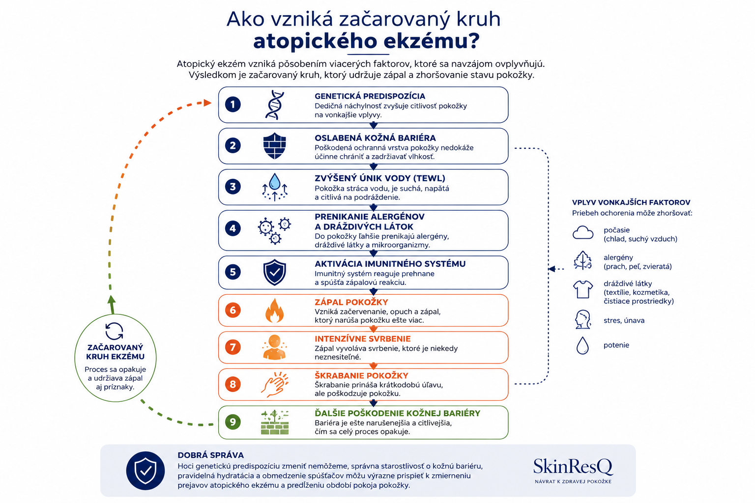 Ako vzniká začarovaný kruh atopického ekzému